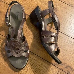 Clarks Bronze Sandals